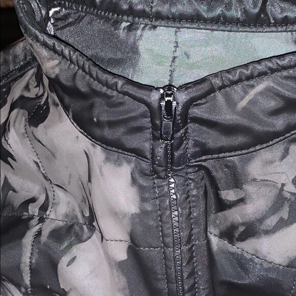 Guess Collection Vintage 90’s Charcoal Dark Beige Lightweight Zip Up Jacket M - Picture 8 of 9